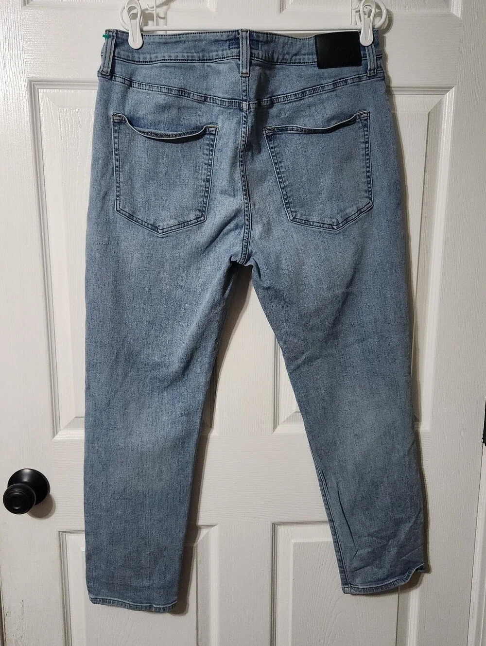 Express Light Blue Stretch, Athletic Slim Straight Jeans, Size: 36 X 30